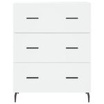 vidaXL Buffet haut Blanc 69 5x34x180 cm Bois d'ingénierie