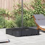 vidaXL Ensemble de base de parasol cantilever 2 Pièces Noir