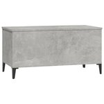 vidaXL Table basse Gris béton 90x44 5x45 cm Bois d'ingénierie