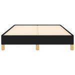 vidaXL Cadre de lit sans matelas noir 120x200 cm tissu