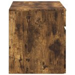 vidaXL Cabinet de Salle de Bain Mural Chêne fumé 59 x 44 5 x 50 cm