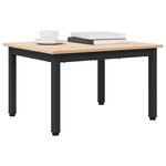 vidaXL Table basse Naturel 60 x 50 x 36 cm Bois de pin massif
