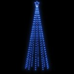 vidaXL Arbre de Noël cône 310 LED Bleues 100x300 cm