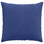 vidaXL Coussins de canapé 2 Pièces Bleu police 45 x 45 cm