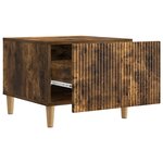 vidaXL Table basse Chêne fumé 49 x 50 x 40 cm Bois d'ingénierie