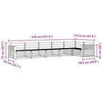 vidaXL Ensemble de canapés d'extérieur 6 pc Naturel