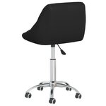 vidaXL Chaises à manger pivotantes lot de 2 noir similicuir