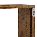 Étagères murales vidaXL 2 Pièces Bois ancien 80x15x26 cm en bois d'ingénierie