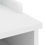 vidaXL Banc de couloir SANDNES blanc 45x40x50 cm bois de pin massif