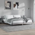 vidaXL Cadre de lit sans matelas sonoma gris 180x200 cm