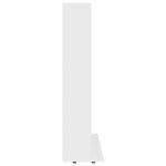 vidaXL Armoire à CD Blanc 102x23x89 5 cm Bois d’ingénierie