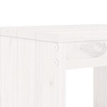 vidaXL Ensemble de bar de jardin 3 Pièces blanc bois de pin massif