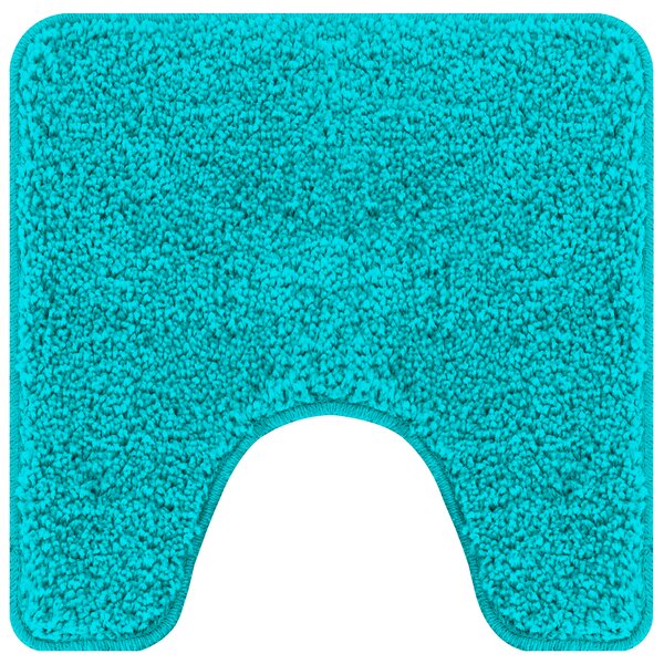 Tapis de bain U en forme de U Turquoise 50x50 cm Polypropylène Antidérapant