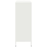 vidaXL Buffet haut blanc 39x35x103 5 cm acier