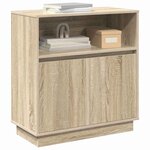 vidaXL Buffet avec LED Chêne sonoma 71 x 34.5 x 75 cm