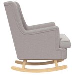 vidaXL Chaise à bascule Gris clair 62 x 80 x 85 cm Bouclé