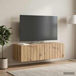vidaXL Meuble TV mural 98 x 41 x 30 cm Chêne artisanal