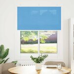 vidaXL Store plissé bleu 105x100 cm largeur du tissu 104 4cm polyester