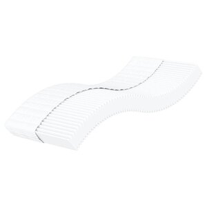 vidaXL Matelas en mousse blanc 80x220 cm dureté H2 H3