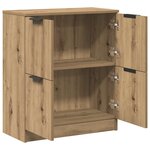 vidaXL Buffet chêne artisanal 60x30x70 cm bois d'ingénierie