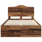 vidaXL Cadre de lit Bois ancien 120 x 190 cm Pin massif