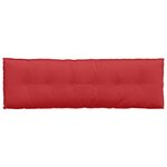 vidaXL Coussin de Dos Rouge 160 x 19 x 50 cm tissu