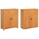 vidaXL Ensemble de meubles de rangement Marron Bois d'ingénierie