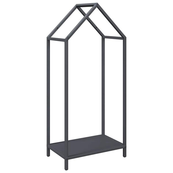 vidaXL Portant de bois chauffage anthracite 40x25x90 cm