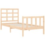 vidaXL Cadre de lit sans matelas bois de pin massif