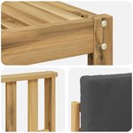 vidaXL Ensemble de canapés d'extérieur 5 pc Blanc et anthracite