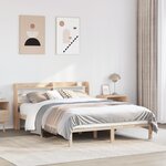 vidaXL Cadre de lit sans matelas 140x190 cm bois de pin massif