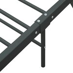 vidaXL Cadre de lit sans matelas gris métal 90x200 cm
