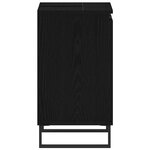 vidaXL Meuble de Lavabo de Salle de Bain Chêne noir 58 x 33 x 60 cm
