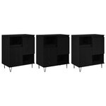 vidaXL Buffet 3 Pièces Chêne noir 60 x 35 x 70 cm