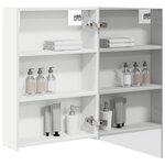 vidaXL Armoire Miroir de Salle de Bain Blanc 50 x 14 5 x 70 cm