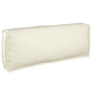 vidaXL Coussin Crème 120 x 40 x 12 cm Tissu Oxford