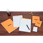 Bloc bureau rhodia n°119 format a+ 21 x 31 8 cm perforé 4 trous ligné 80 feuilles - lot de 5