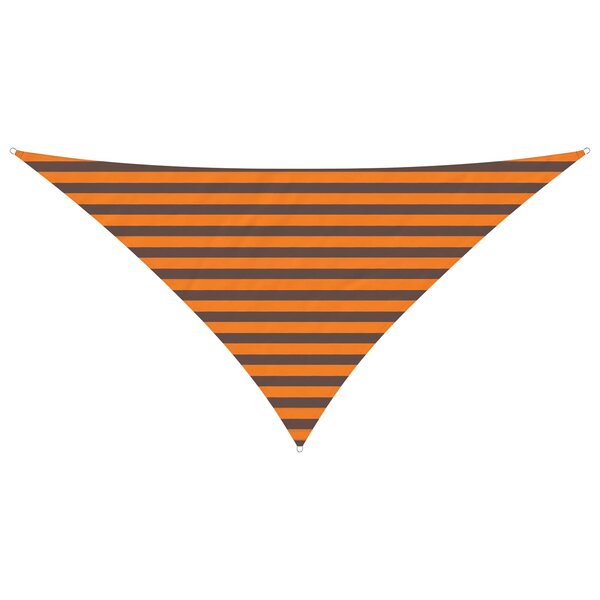 vidaXL Voile d'ombre Orange et marron 2 5 x 2 5 x 3 5 m