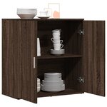 vidaXL Buffet chêne marron 79x38x80 cm bois d'ingénierie