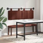 vidaXL Tête de lit suspendue Brun Brillant PU antique