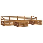 vidaXL Ensemble de canapés d'extérieur 6 pc Naturel