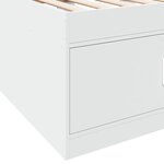 vidaXL Lit de jour avec tiroirs sans matelas blanc 90x200 cm