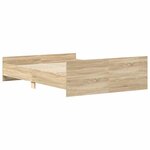 vidaXL Cadre de lit sans matelas chêne sonoma 120x190 cm