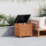 vidaXL Boîte de rangement de jardin 60x50x55 cm bois d'eucalyptus