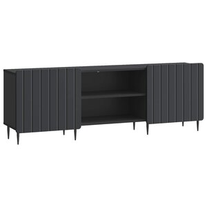vidaXL Meuble TV Noir 150 x 31 x 52 cm Bois d'ingénierie
