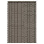 vidaXL Boîte de poubelle Gris 65 x 80 x 115 cm Polyéthylène