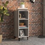 vidaXL Buffet sonoma gris 34 5x32 5x90 cm bois d'ingénierie