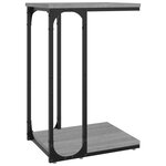 vidaXL Table d'appoint Sonoma gris 40x30x60 cm Bois d'ingénierie