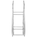 vidaXL Étagère à vin Argent 38 x 33 x 13 cm Aluminium