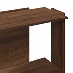 vidaXL Bibliothèque 3 niveaux chêne brun 60x30x80 cm bois d'ingénierie
